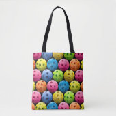 Colorful Picklebal Pattern Tote Bag (Voorkant)