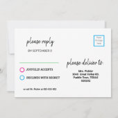 Colorful Pickleball B-day party + RSVP Uitnodiging (Achterkant)