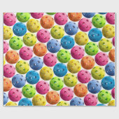 Colorful Pickleball Cadeaupapier (Vlak)
