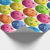 Colorful Pickleball Cadeaupapier (Hoek)