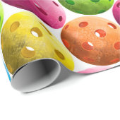 Colorful Pickleball Cadeaupapier (Rol Hoek)