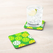 Colorful Pickleball Coaster Set Bier Onderzetter (Rechterzijde)