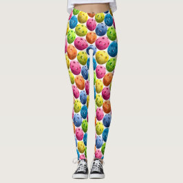 Colorful Pickleball Leggings