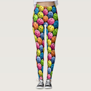 Colorful Pickleball Leggings