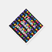 Colorful Pickleball met Funny Quote Servet (Hoek)