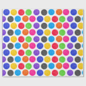 Colorful Pickleball op White Cadeaupapier (Vlak)