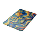 - Colorful Pickleball Paddle And Ball  Badmat (Gekanteld)