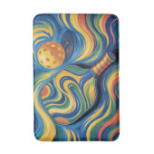 - Colorful Pickleball Paddle And Ball  Badmat (Voorkant Verticaal)