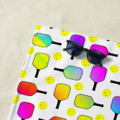 Colorful, Pickleball Paddles, Geel Pickleball Strandlaken (In situ)