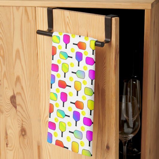 Colorful, Pickleball Paddles, Geel Pickleball Theedoek (Derde Gevouwen)