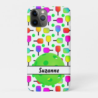 Colorful Pickleball Paddles Green, speciaal gepers Case-Mate iPhone Case