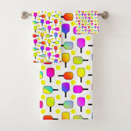 Colorful, Pickleball Paddles, Yellow Pickleball  Bad Handdoek