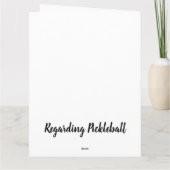 Colorful Pickleball Polkadots Wenskaart Kaart (Achterkant)