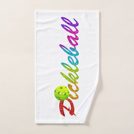 Colorful Pickleball Sweat Towel Handdoek (Handdoek)