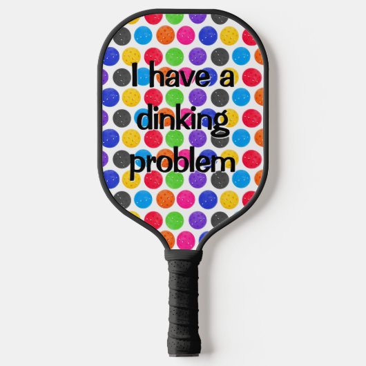 Colorful Pickleballen met Funny Quote  Pickleball Paddle (Voorkant)