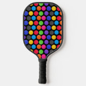 Colorful Pickleballen met Funny Quote Pickleball Paddle (Achterkant)