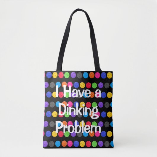 Colorful Pickleballetjes met grappige citaat Tote Bag (Voorkant)