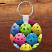 Colorful Pickleballetjes Sleutelhanger (Voorkant)