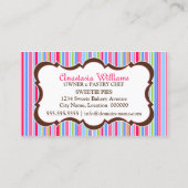 Colorful Pie Bakery Visitekaartje (Achterkant)