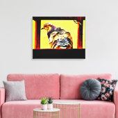 Colorful Pigeon Canvas Afdruk (Insitu (Woonkamer))