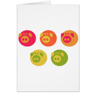 Colorful Piggies