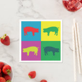 Colorful Pigs Napkins Servet (Insitu)