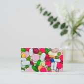 Colorful Pills Visitekaartje (Staand voorkant)