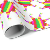 Colorful Piñata Wrapping Paper for Las Posadas Cadeaupapier (Rol Hoek)