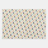 Colorful Pineapple chic tropical strand bruiloft Inpakpapier Vel (Voorkant 3)