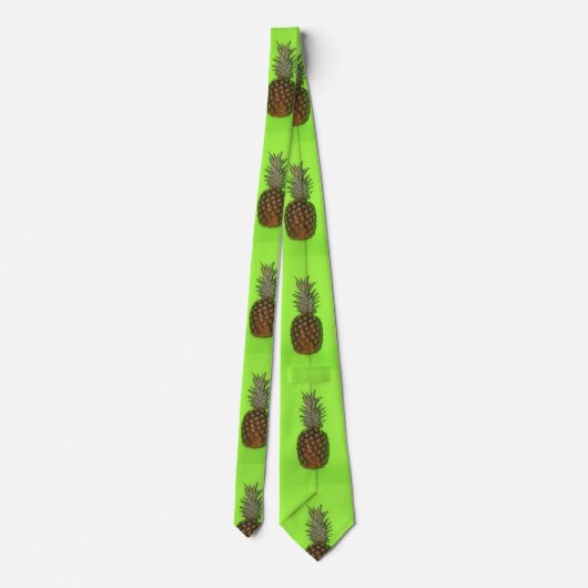 Colorful Pineapple Closeup STROPDAS (Achterkant)