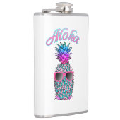Colorful Pineapple Hawaiian Aloha Heupfles (Rechts)