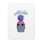 Colorful Pineapple Hawaiian Aloha Magneet (Verticaal)