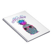 Colorful Pineapple Hawaiian Aloha Notitieboek (Rechterzijde)