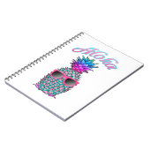 Colorful Pineapple Hawaiian Aloha Notitieboek (Linkerzijde)