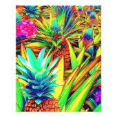 COLORFUL PINEAPPLE  PATTERNS  FOTO AFDRUK (Voorkant)