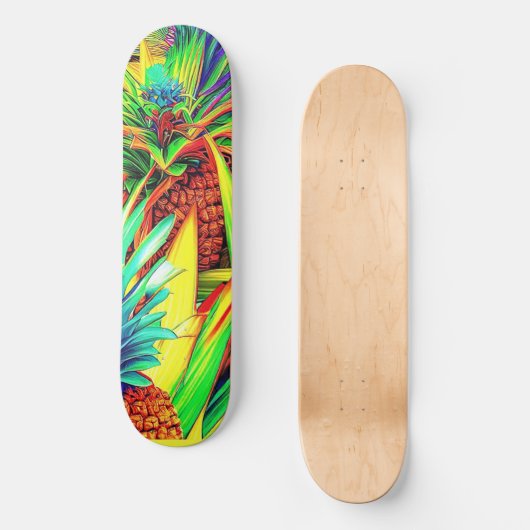 COLORFUL PINEAPPLE PATTERNS PERSOONLIJK SKATEBOARD (Voorkant)