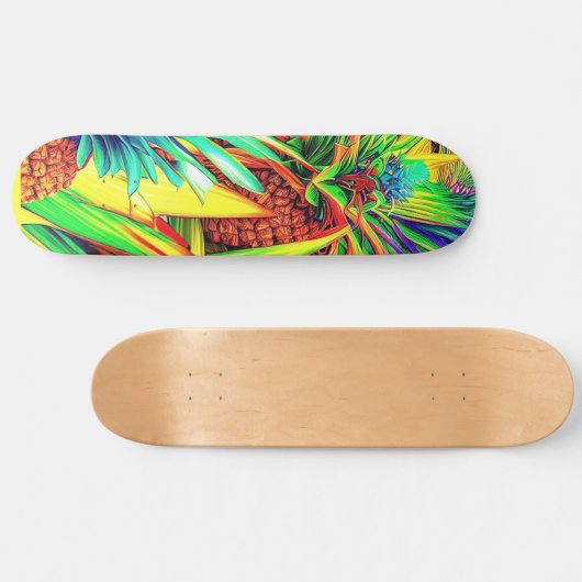 COLORFUL PINEAPPLE PATTERNS PERSOONLIJK SKATEBOARD (Horizontaal)