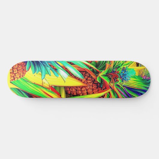 COLORFUL PINEAPPLE PATTERNS PERSOONLIJK SKATEBOARD (Horizontaal)