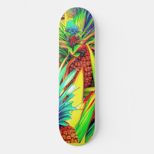 COLORFUL PINEAPPLE PATTERNS PERSOONLIJK SKATEBOARD (Voorkant)