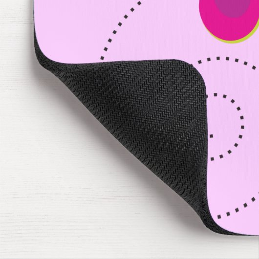 Colorful Pink 2e graad leraar Mousepad Muismat (Hoek)