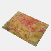 Colorful Pink and Yellow Carnation Flower Deurmat (Schuin)