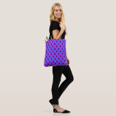 Colorful Pink Blue Zigzag Paars 4Alexa Tote Bag (Op model)