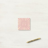 Colorful Pink Sunshine Modern Sun Cute Post-it® Notes (Op bureau)