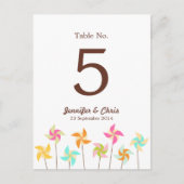 Colorful Pinrad ThMED Wedding Briefkaart (Voorkant)