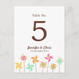 Colorful Pinrad ThMED Wedding Briefkaart