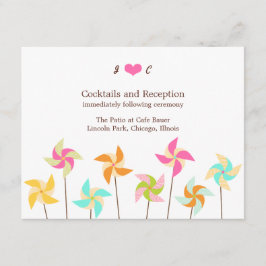 Colorful Pinrad ThMED Wedding Informatiekaartje