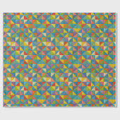Colorful Pinwheel Quilt Design Cadeaupapier (Vlak)