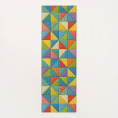 Colorful Pinwheel Quilt Design Yogamat (Achterkant)