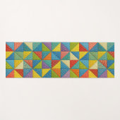 Colorful Pinwheel Quilt Design Yogamat (Voorkant (horizontaal))