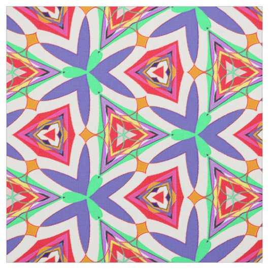 Colorful Pinwheels Patroon Stof (Swatch)